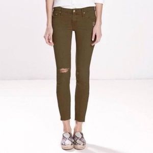 MOTHER The Muse Ankle Jeans in Kale Green Size 29